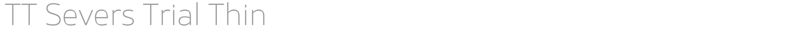 TT Severs font preview